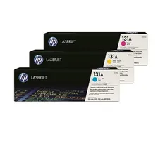 Original 3 cartouches toner original CMY (Rainbow-Kit)
 No. 131A, U0SL1AM HP LaserJet Pro 200 Series