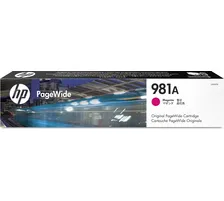 Original Cartouche d'encre magenta originale
 No. 981A M, J3M69A HP PageWide Enterprise Color Flow MFP 580 Series