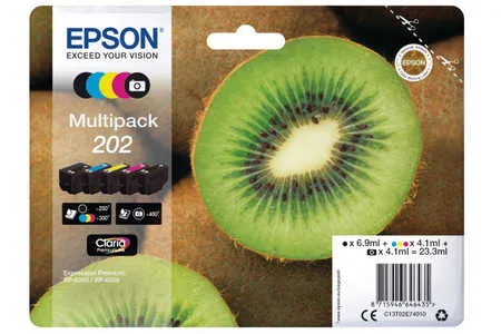 Original e cartouches d'encre Multipack NCMJ 
 T02E7, No. 202, C13T02E74010 Epson Expression Premium XP-6100