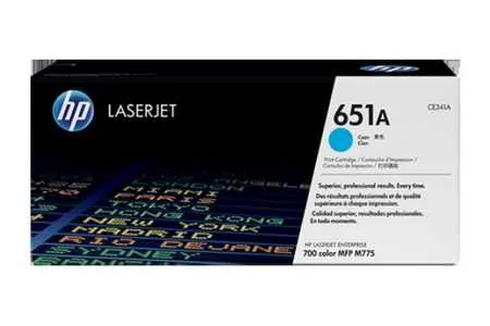 Original Cartouche de toner cyan originale
 No. 651AC, CE341A HP Color LaserJet Managed MFP M 775 zm