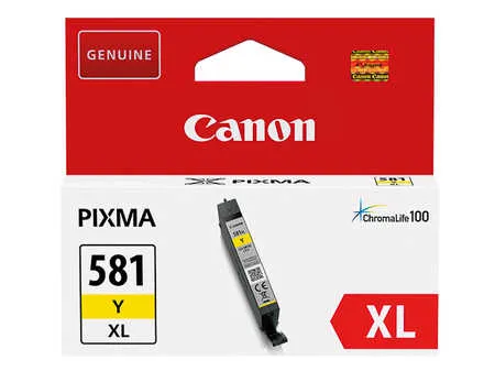 Original Cartouche d'encre jaune originale
 CLI-581XLY, 2051C001 Canon Pixma TS 9100 Series