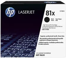 Original Cartouche de toner noir originale
 No. 81X, CF281X HP LaserJet Managed MFP M 630 hm