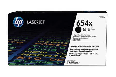 Original Cartouche de toner noir originale
 No. 654A, CF330X HP Color LaserJet Enterprise M 651 dn