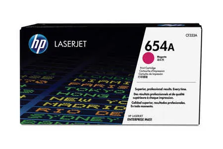 Original Cartouche de toner magenta originale
 No. 654A, CF333A HP Color LaserJet Enterprise M 651 dn