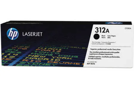 Original Cartouche de toner noir originale
 No. 312X BK, CF380A  HP Color LaserJet Pro MFP M 476 dn