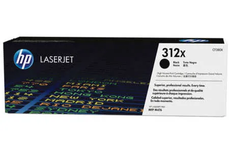 Original Cartouche de toner noir originale
 No. 312X BK, CF380X HP Color LaserJet Pro MFP M 476 dn