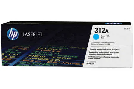 Original Cartouche de toner cyan originale
 No. 312A C, CF381A HP Color LaserJet Pro MFP M 476 dn
