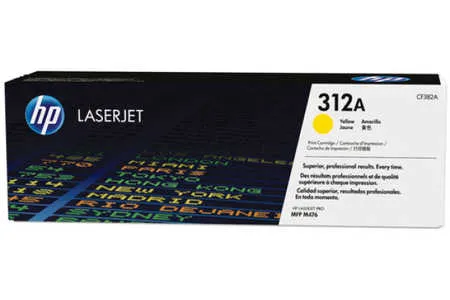 Original Cartouche de toner jaune originale
 No. 312A Y, CF382A HP Color LaserJet Pro MFP M 476 dn