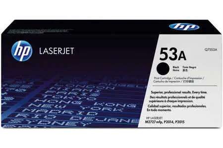 Original Cartouche de toner noir originale
 No. 53A BK, Q7553A  HP LaserJet P 2015 Series