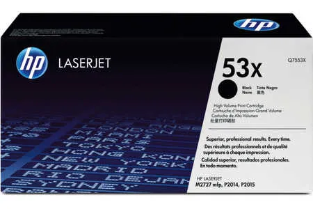 Original Cartouche de toner noir originale
 No. 53X BK, Q7553A  HP LaserJet P 2015 Series