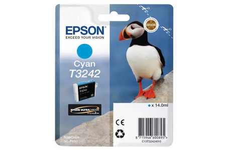 Original Cartouche de toner cyan originale
 T3242C, C13T32424010 Epson SureColor SCP 400