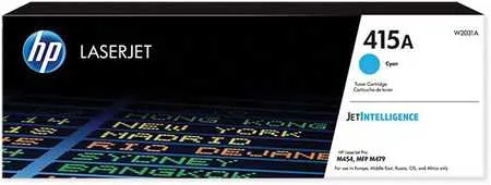 Original Cartouche de toner cyan originale
 No. 415A, W2031A HP Color LaserJet Enterprise MFP M 480 f