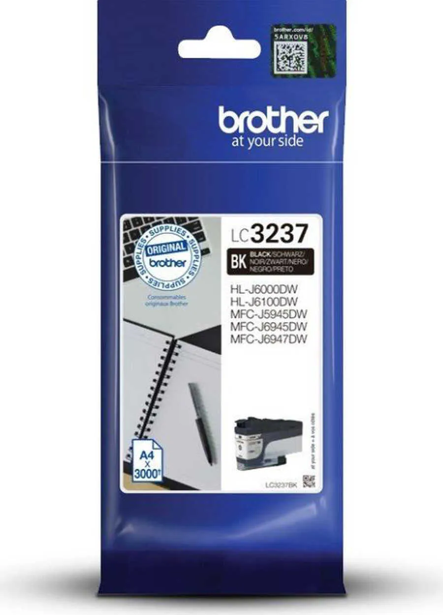 Original Cartouche d'encre noire originale
 LC3237BK Brother HLJ 6000 DW