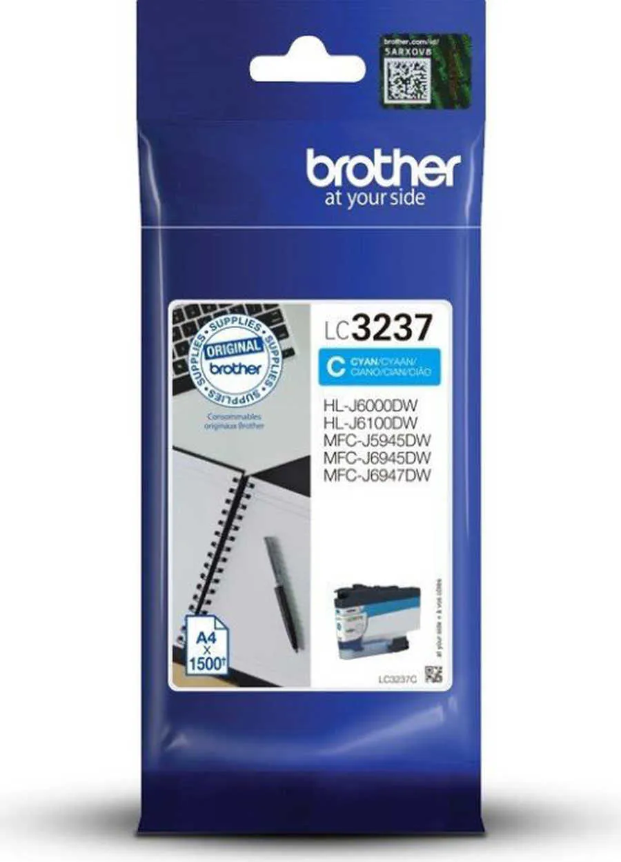 Original Cartouche d'encre cyan originale
 LC3237C Brother HLJ 6000 DW