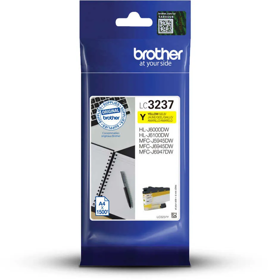 Original Cartouche de toner jaune originale
 LC3237Y Brother HLJ 6000 DW