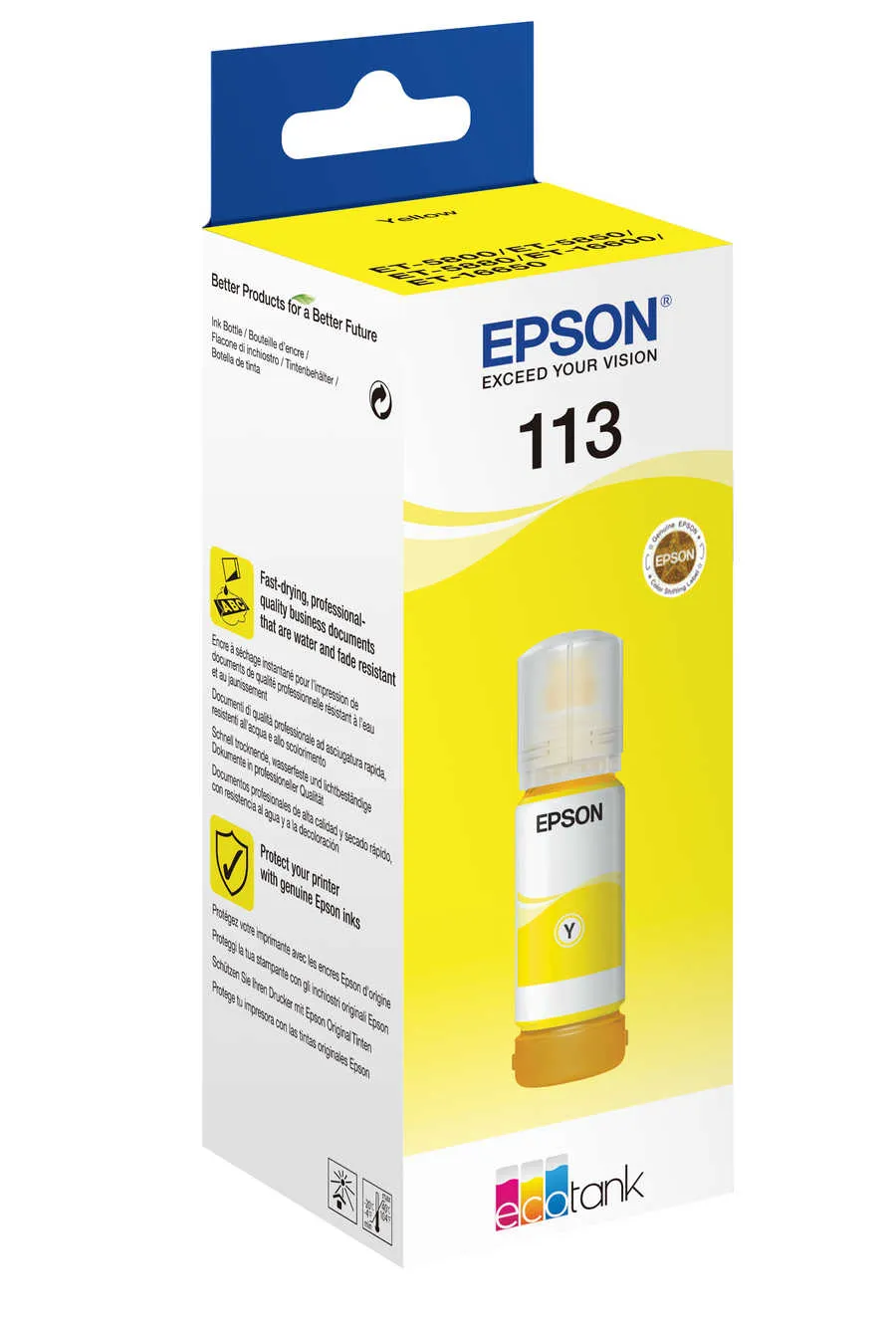 Original  Inkbottle yellow
 No. 113Y, T06B440 Epson EcoTank Pro ET-5150