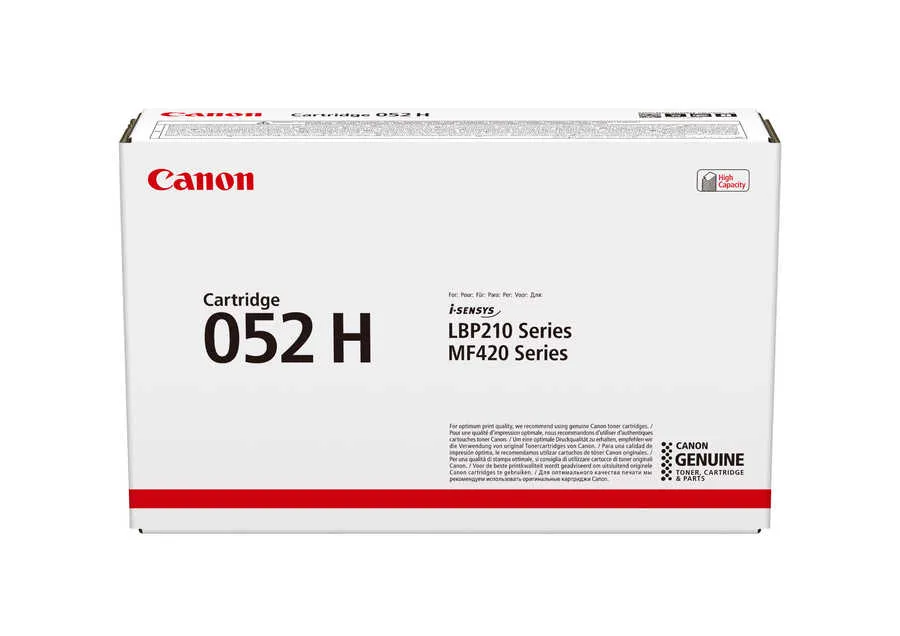 Original Cartouche de toner noir originale
 CRG-052H bk, 2200C002 Canon iSENSYS LBP-210 Series