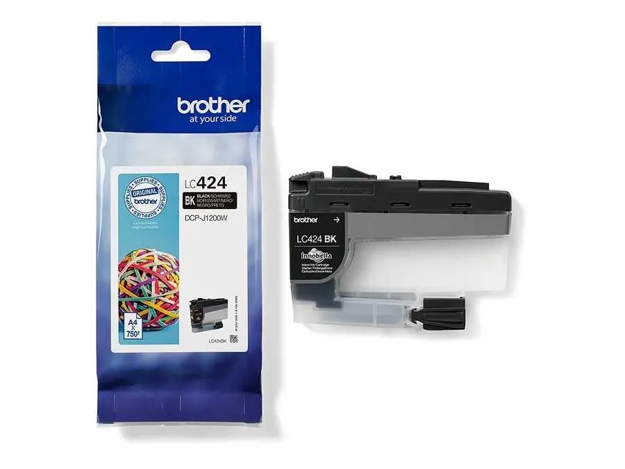 Original Cartouche d'encre noire originale
 LC424BK Brother DCPJ 1200 DW