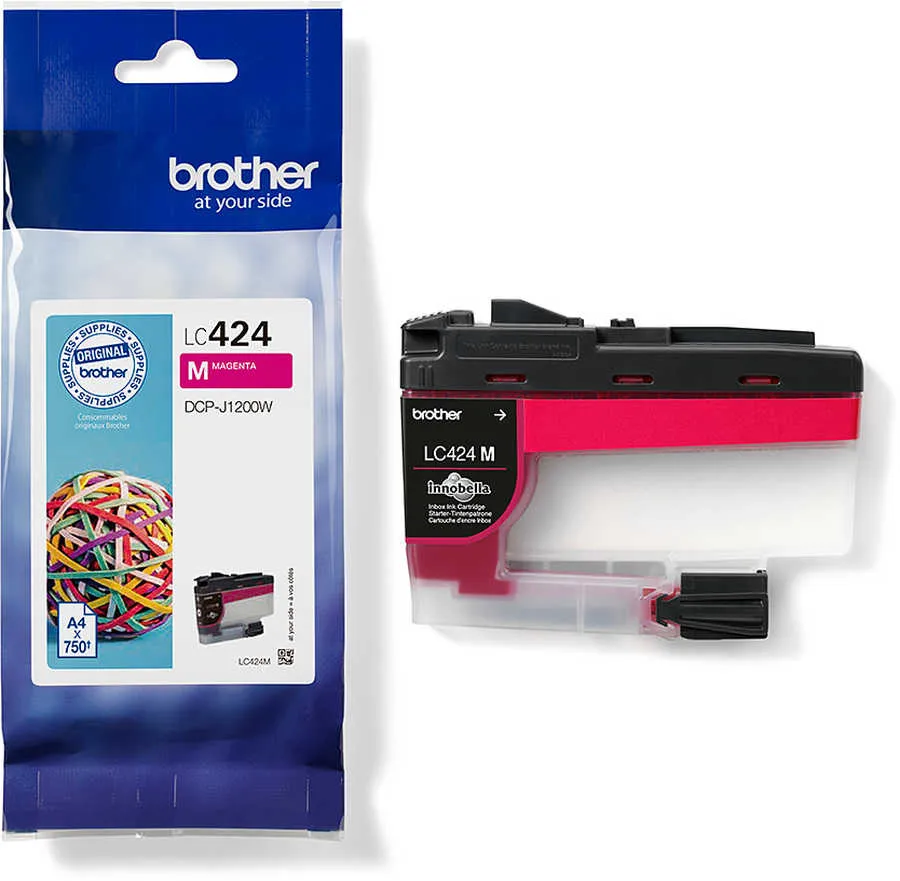 Original Cartouche d'encre magenta originale
 LC424M Brother DCPJ 1200 DW