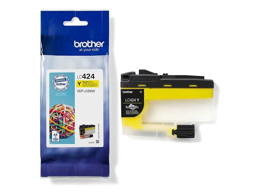Original Cartouche de toner jaune originale
 LC424Y Brother DCPJ 1200 DW
