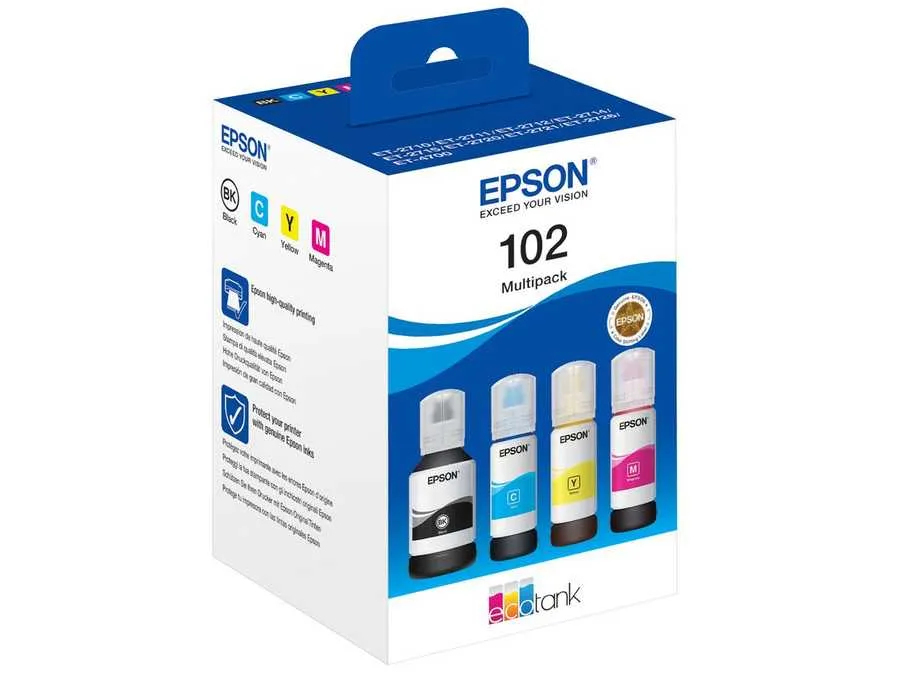 Original  Inkbottle Multipack
 No. 102 cmybk, T03R640 Epson WorkForce STC 2100