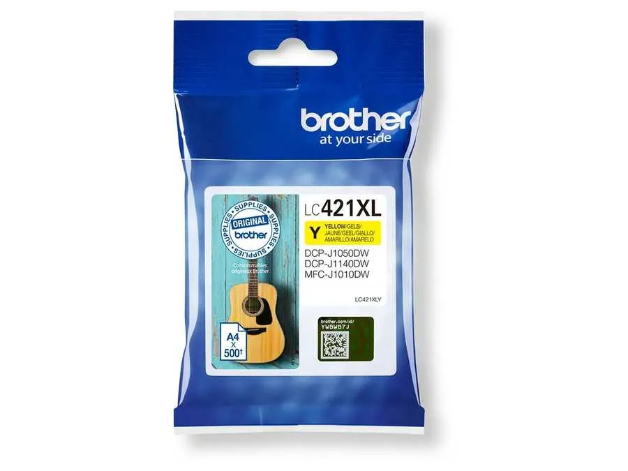 Original Cartouche de toner jaune originale
 LC-421XLY Brother DCPJ 1050 DW