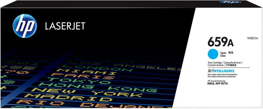 Original Cartouche de toner cyan originale
 No. 659A, W2011A HP Color LaserJet Enterprise MFP M 776 dn