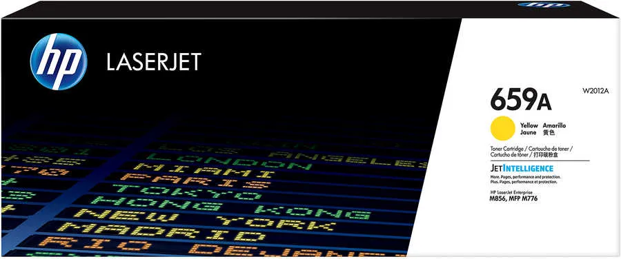 Original Cartouche de toner jaune originale
 No. 659A, W2012A HP Color LaserJet Enterprise MFP M 776 dn