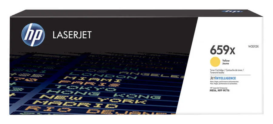 Original Cartouche de toner jaune originale
 No. 659X, W2012X HP Color LaserJet Enterprise MFP M 776 dn