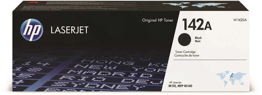 Original Cartouche de toner noir originale
 No. 142A, W1420A HP LaserJet M 110 a