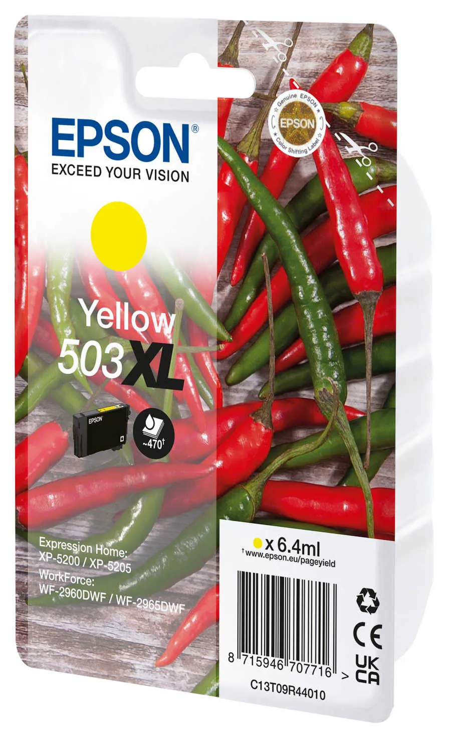 Original Cartouche de toner jaune originale
 No. 503XL, T09R440 Epson Expression Home XP-5200