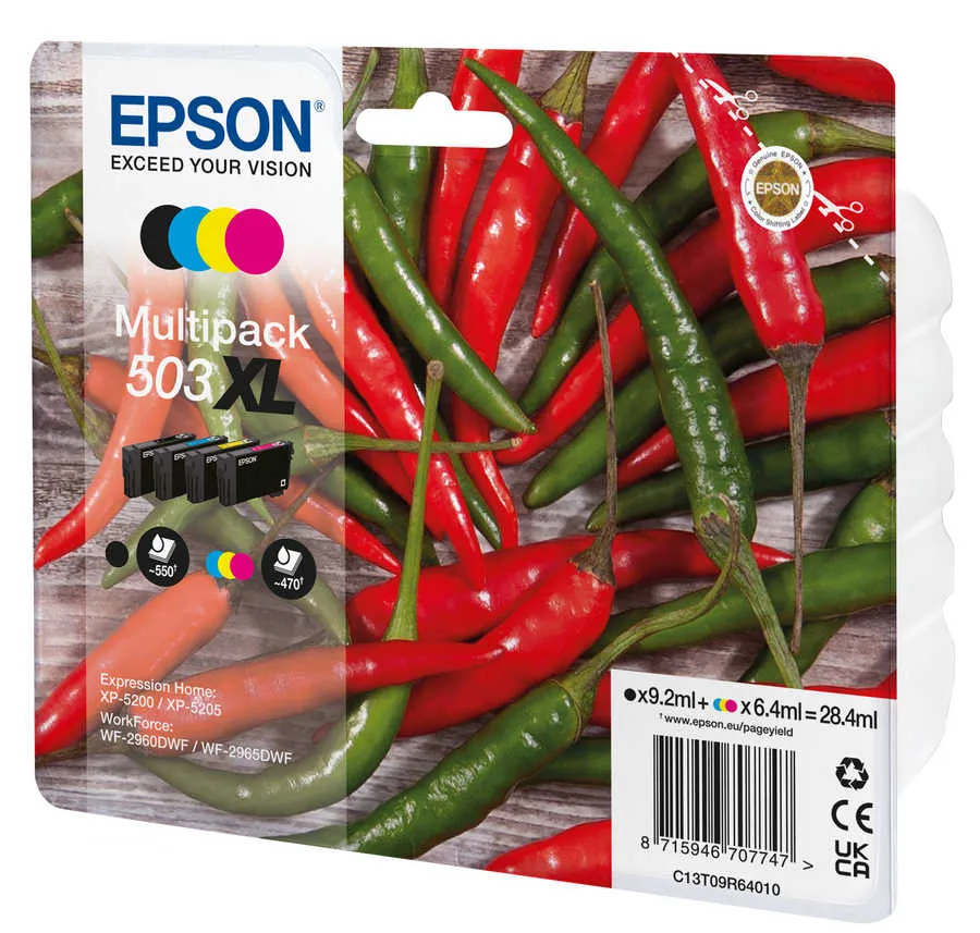 Original e Multipack cartouches d'encre
 No. 503XL, T09R640 Epson Expression Home XP-5200
