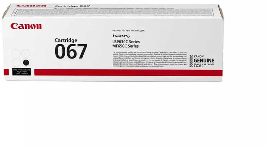 Original Cartouche de toner noir originale
 067 bk, 5102C002 Canon iSENSYS MF 655 Cx