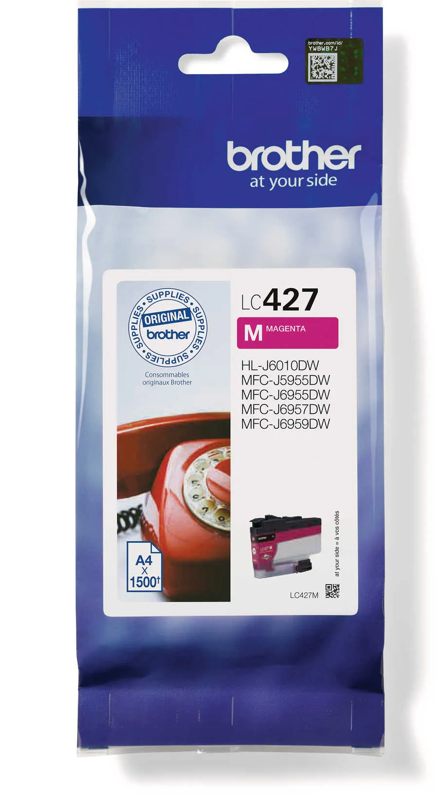 Original Cartouche d'encre magenta originale
 LC427M Brother HLJ 6010 DW