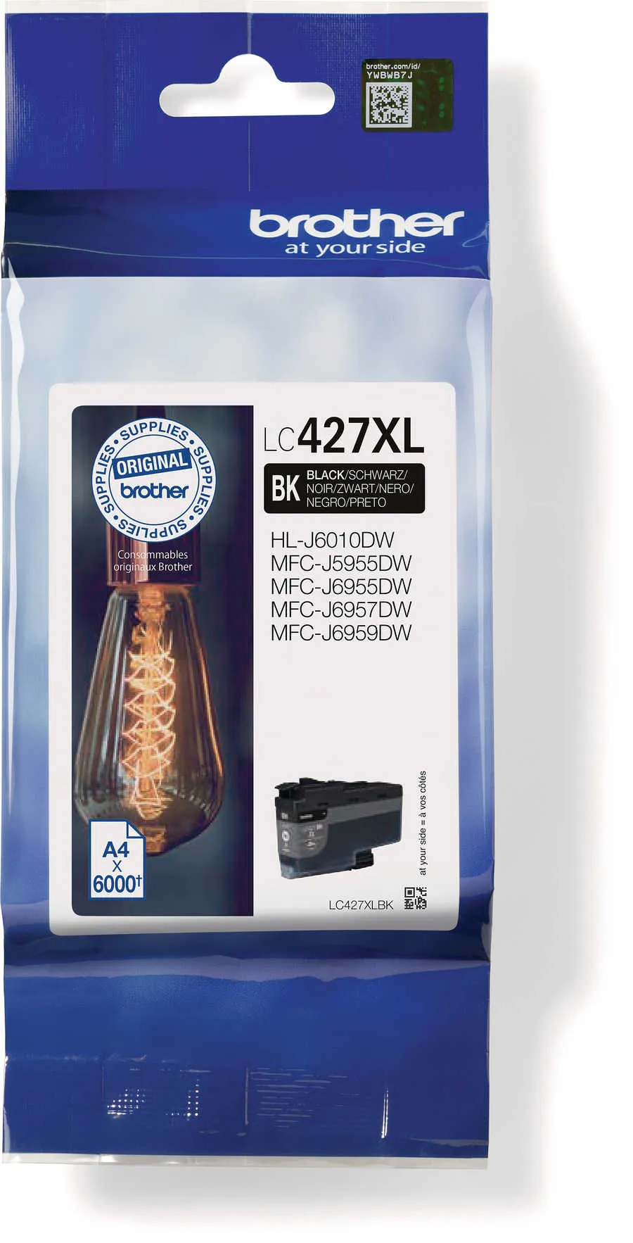Original Cartouche d'encre noire originale
 LC427XLBK Brother HLJ 6010 DW