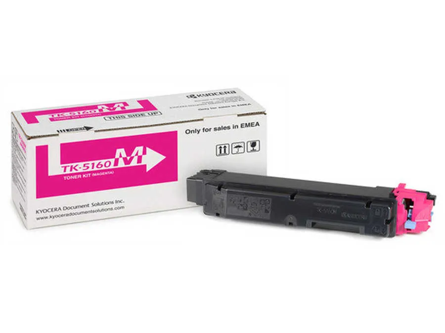 Original Cartouche de toner magenta originale
 TK-5160M, 1T02NTBNL0 Kyocera ECOSYS P 7040 cdn