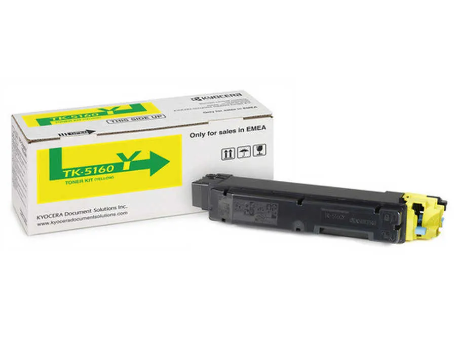 Original Cartouche de toner jaune originale
 TK-5160Y, 1T02NTANL0 Kyocera ECOSYS P 7040 cdn