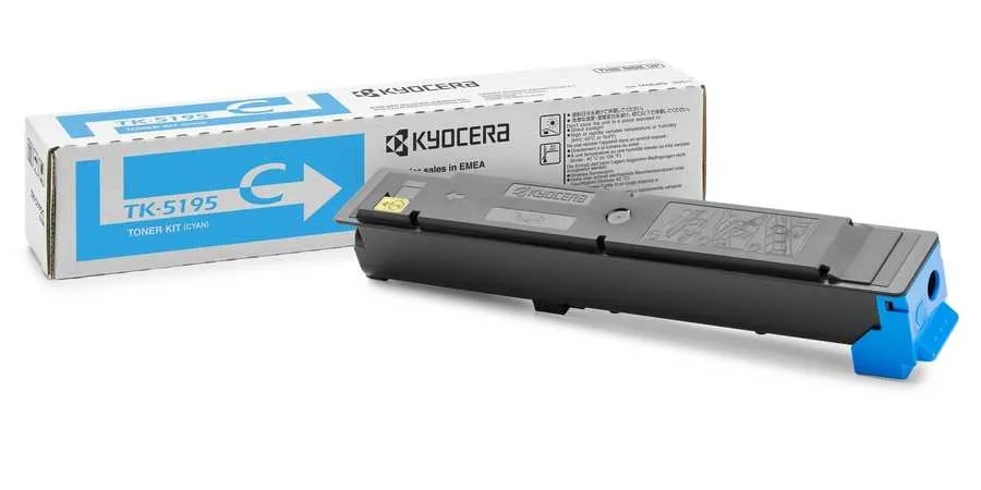 Original Cartouche de toner cyan originale
 TK-5195C, 1T02R4CNL0 Kyocera TASKalfa 307 ci