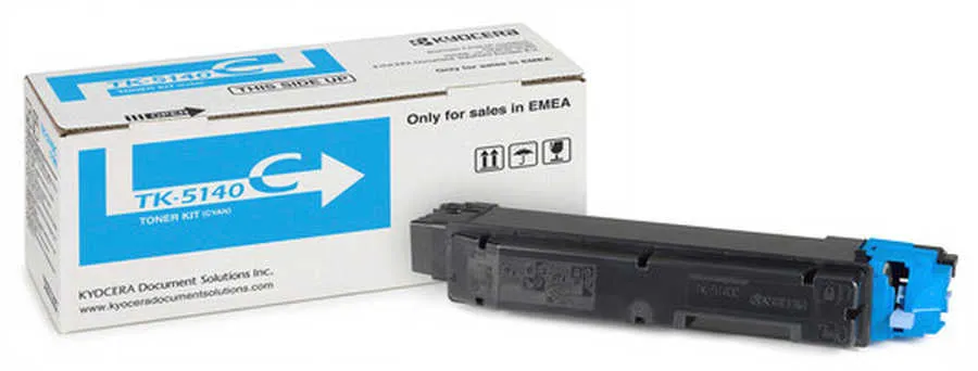 Original Cartouche de toner cyan originale
 TK-5140C Kyocera ECOSYS P 6130 cdn
