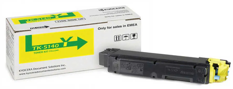 Original Cartouche de toner jaune originale
 TK-5140Y Kyocera ECOSYS P 6130 cdn