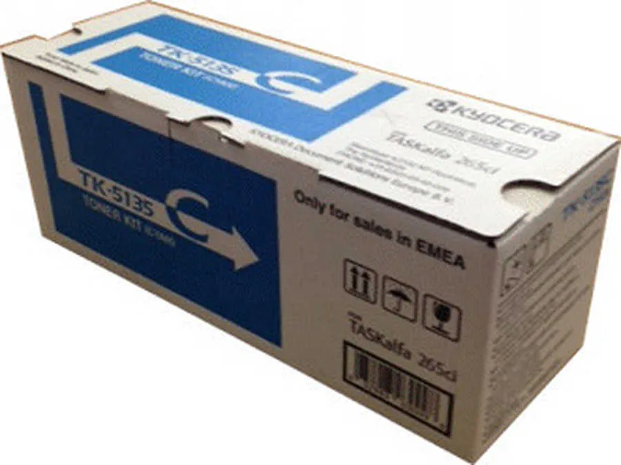 Original Cartouche de toner cyan originale
 TK-5135C Kyocera TASKAlfa 260 Series