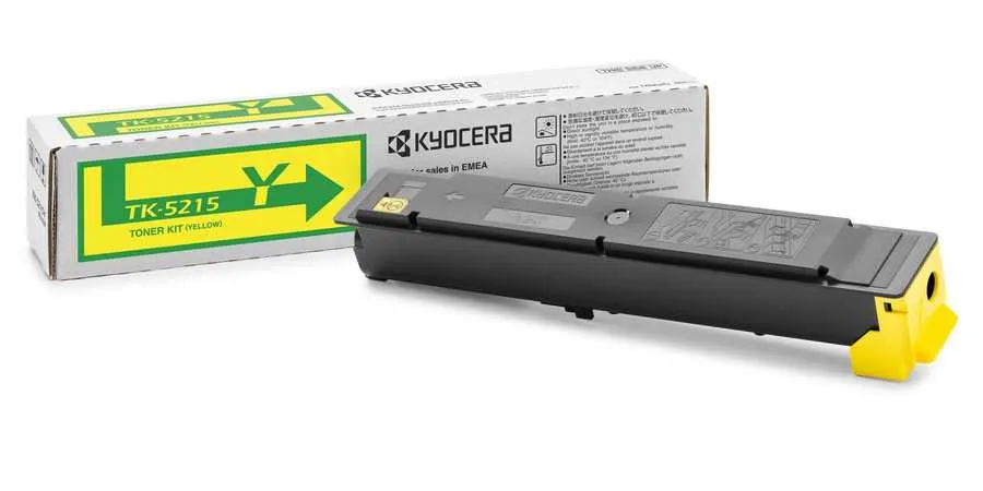 Original Cartouche de toner jaune originale
 TK-5215Y Kyocera TASKalfa 406 ci