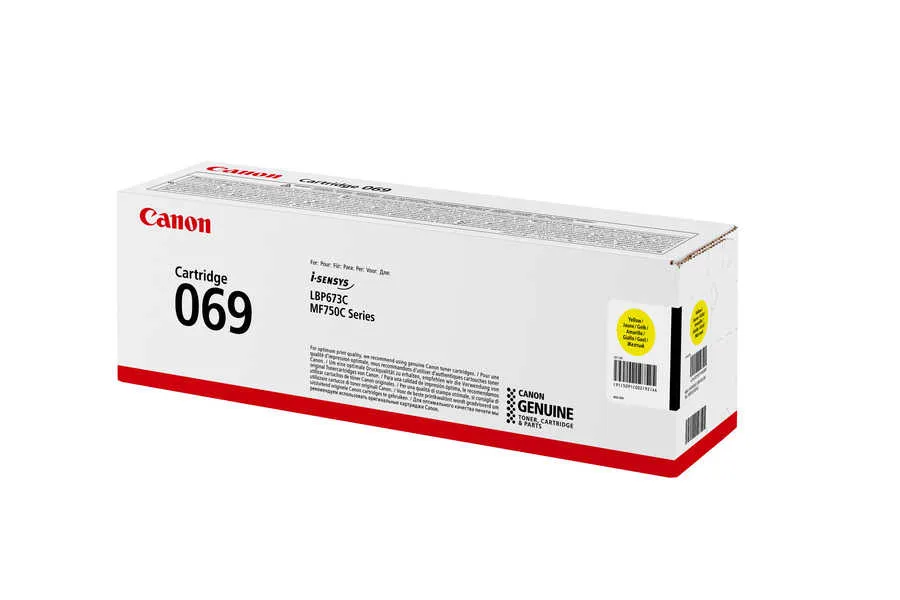 Original Cartouche de toner jaune originale
 CRG069YH, 5095C002 Canon iSENSYS LBP-673 Cdw II
