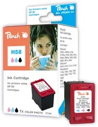 Peach Tête d'impression  photo couleur, compatible avec
 No. 58, C6658AE HP DeskJet 9670