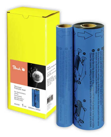 Peach  Thermal Transfer Rolls, compatible with Panasonic KXF 1050