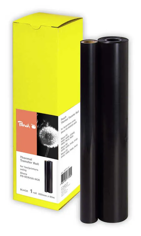 Peach  Thermal Transfer Rolls, compatible with Sharp FOP 610