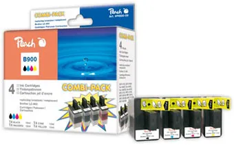 Peach Multipack , compatible avec
 LC-900VAL Brother Fax 1840 C