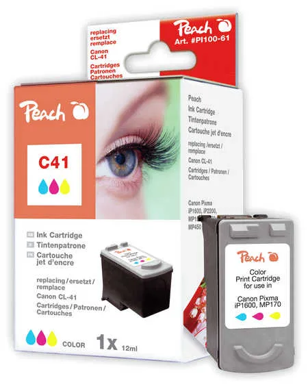 Peach Tête d'impression  couleur, compatible avec
 CL-41C, 0617B001 Canon Pixma IP 1100