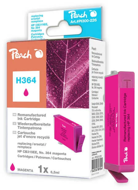 Peach  cartouche d'encre magenta compatible avec
 No. 364 m, CB319EE HP PhotoSmart Premium Fax