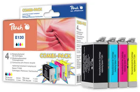 Peach  Multi Pack, compatible avec
 T1305, C13T13054010 Epson WorkForce 630